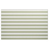 Brede witte strepen op Sage Green Stof (Yard (91,4 cm))
