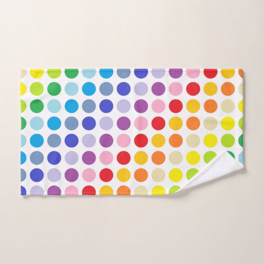 Breder spectrum Rainbow Polka Dots Bad Handdoek (Handdoek)