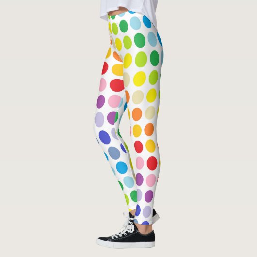 Breder spectrum Rainbow Polka Dots Leggings (Links)