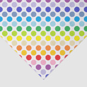 Breder spectrum Rainbow Polka Dots Tissuepapier (Detail)