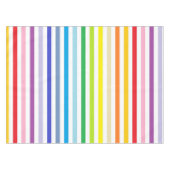 Breder spectrum regenboog en witte strepen tafelkleed (Voorkant (Horizontaal))