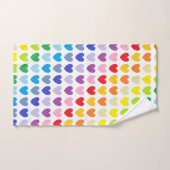 Breder spectrum regenboogharten bad handdoek (Handdoek)
