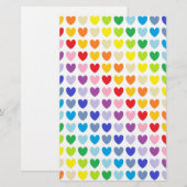 Breder spectrum regenboogharten briefpapier (Voorkant / Achterkant)