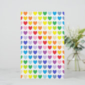 Breder spectrum regenboogharten briefpapier (Staand voorkant)