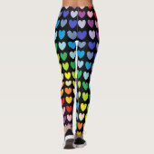 Breder spectrum regenboogkoppen zwart leggings (Achterkant)