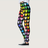 Breder spectrum regenboogkoppen zwart leggings (Links)