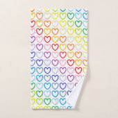 Breder spectrum regenboogschets bad handdoek (Handdoek)