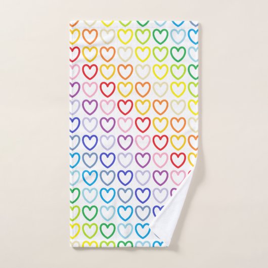 Breder spectrum regenboogschets bad handdoek (Handdoek)