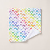 Breder spectrum regenboogschets bad handdoek (Wasdoekje)