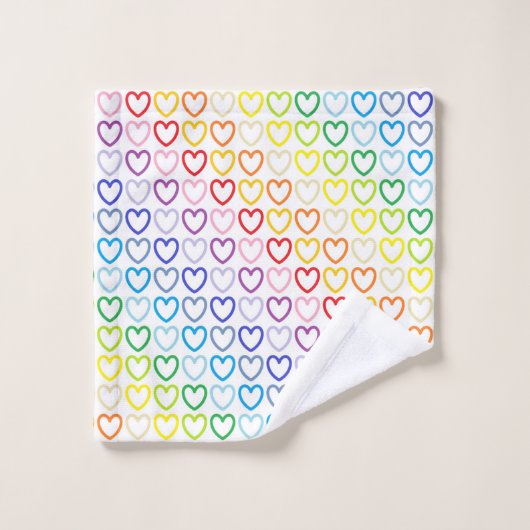 Breder spectrum regenboogschets bad handdoek (Wasdoekje)