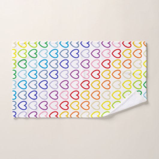 Breder spectrum regenboogschets bad handdoek (Handdoek)