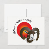 Breder Sternzeichen Postkarte Briefkaart (Voorkant / Achterkant)
