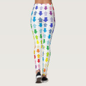 Bredere spectrumregenboogpijlen leggings (Achterkant)