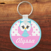 Bredle Owl Gepersonaliseerd Sleutelhanger (Voorkant)