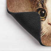 Breed beeld Kat portret | ABSTRACT | WATERVERF Muismat (Hoek)