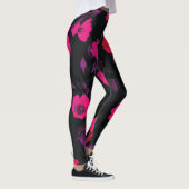 Breed  bloemig, gestileerd tulpenpatroon. leggings (Rechts)