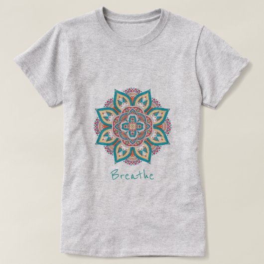 Breed de slogan voort met een mandala-ontwerp t-shirt (Design voorkant)