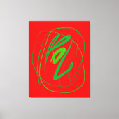 Breed gebaar stretched canvas Print (Voorkant)