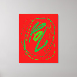 Breed gebaar stretched canvas Print