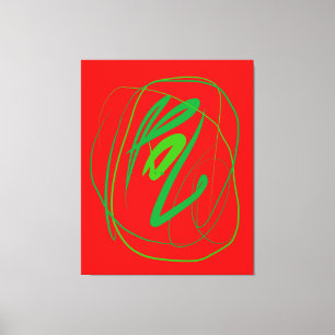 Breed gebaar stretched canvas Print