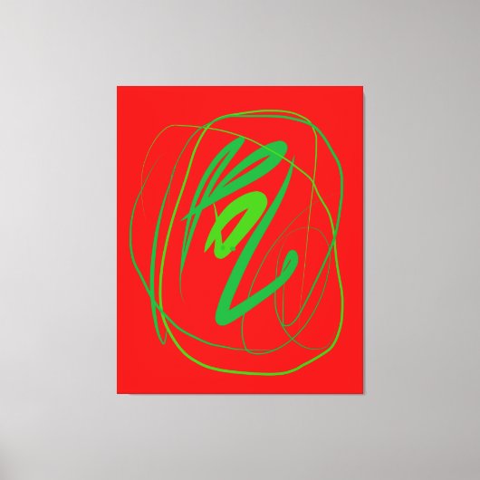 Breed gebaar stretched canvas Print (Voorkant)