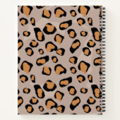 Breed geregelde luipaard print spiraal Notitieboek (Achterkant)