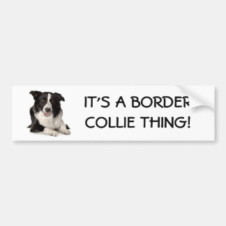 Breed-Grens-Collie, het is een GRENSOVERSCHRIJDEND Bumpersticker