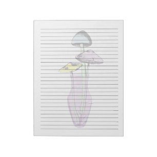 Breed papier - Pastel paddenstoelen in Vase Boho Notitieblok