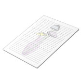 Breed papier - Pastel paddenstoelen in Vase Boho Notitieblok (Schuin)