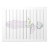 Breed papier - Pastel paddenstoelen in Vase Boho Notitieblok (Voorkant)