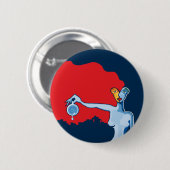 breed ronde button 5,7 cm (Voorkant /achterkant)