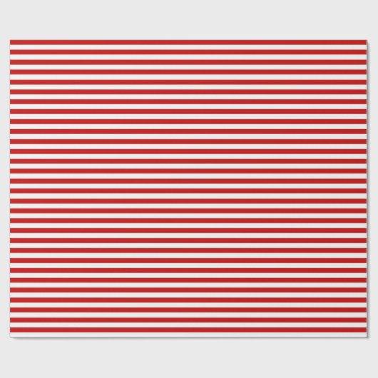 Breed rood en wit strippapier cadeaupapier (Vlak)