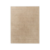 Breed samengesteld papier -  achtergrond voor tan- notitieblok (Linkerzijde)