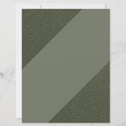 Breed Streep Mosgroen Briefpapier (Voorkant)