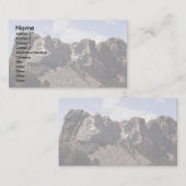 Breed uitzicht, Mt. Rushmore, South Dakota Visitekaartje (Voorkant / Achterkant)