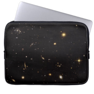 Breed uitzicht op het veld van het Spinnewebsterre Laptop Sleeve