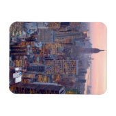 Breed uitzicht van Manhattan bij zonsondergang Magneet (Horizontaal)