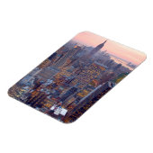 Breed uitzicht van Manhattan bij zonsondergang Magneet (Linkerzijde)
