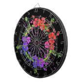 Breed van de bloemen dartbord (Voorkant Rechts)