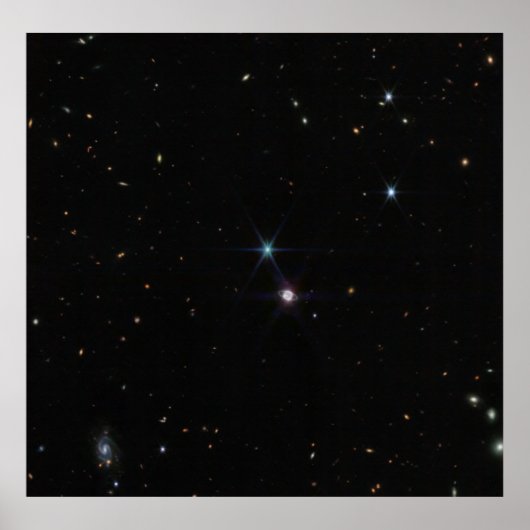 Breed veld van planeet Neptunus in James Webb Poster (Voorkant)