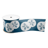 Breed zand Dollar Navy Blue Craft Satijnen Lint (Spoel)