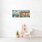 Breed zeegezicht Mediterraans Oude Haven Spandoek (Insitu)