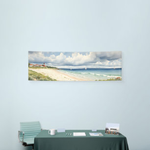 Breed zeegezicht "Norfolk Living by the Zee" Spandoek