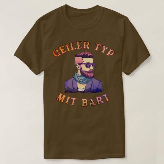 Breedband Hipster Full Beard Beard Classic TShirt (Design voorkant)