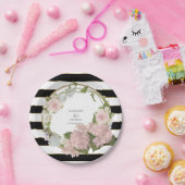 Breedband Hydrangea Floral Wreatand Gepiliseerd Papieren Bordje (Feest)