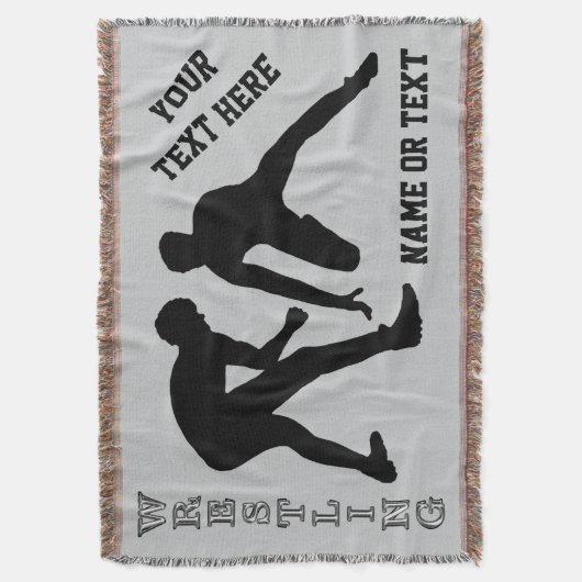 Breedband met uw KLEUREN en Jouw tekst Deken (Voorkant Verticaal)