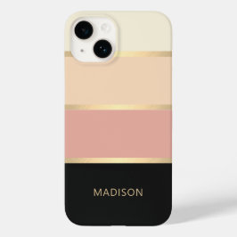 Breedband Modern Monogram Naam Case-Mate iPhone 14 Hoesje