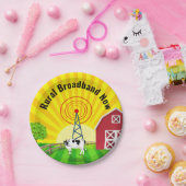 Breedband Nu Papieren Bordje (Feest)