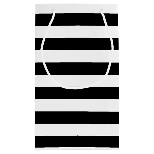 Breedband (zwart-wit) en Casual naam Klein Cadeauzakje (Achterkant)