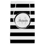 Breedband (zwart-wit) en Casual naam Klein Cadeauzakje (Voorkant)